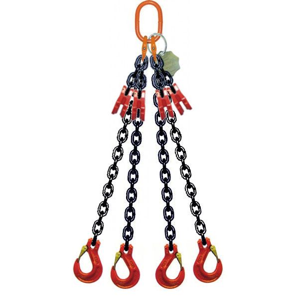Eslinga de cadena de cuatro ramales G80 (LOK4) 2360-26500 kg