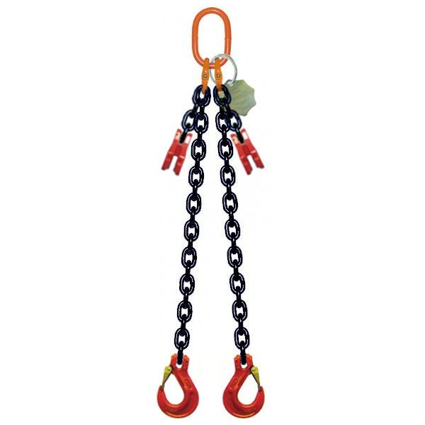 Eslinga de cadena de dos ramales G80 (LOK2), 1600-17000 kg