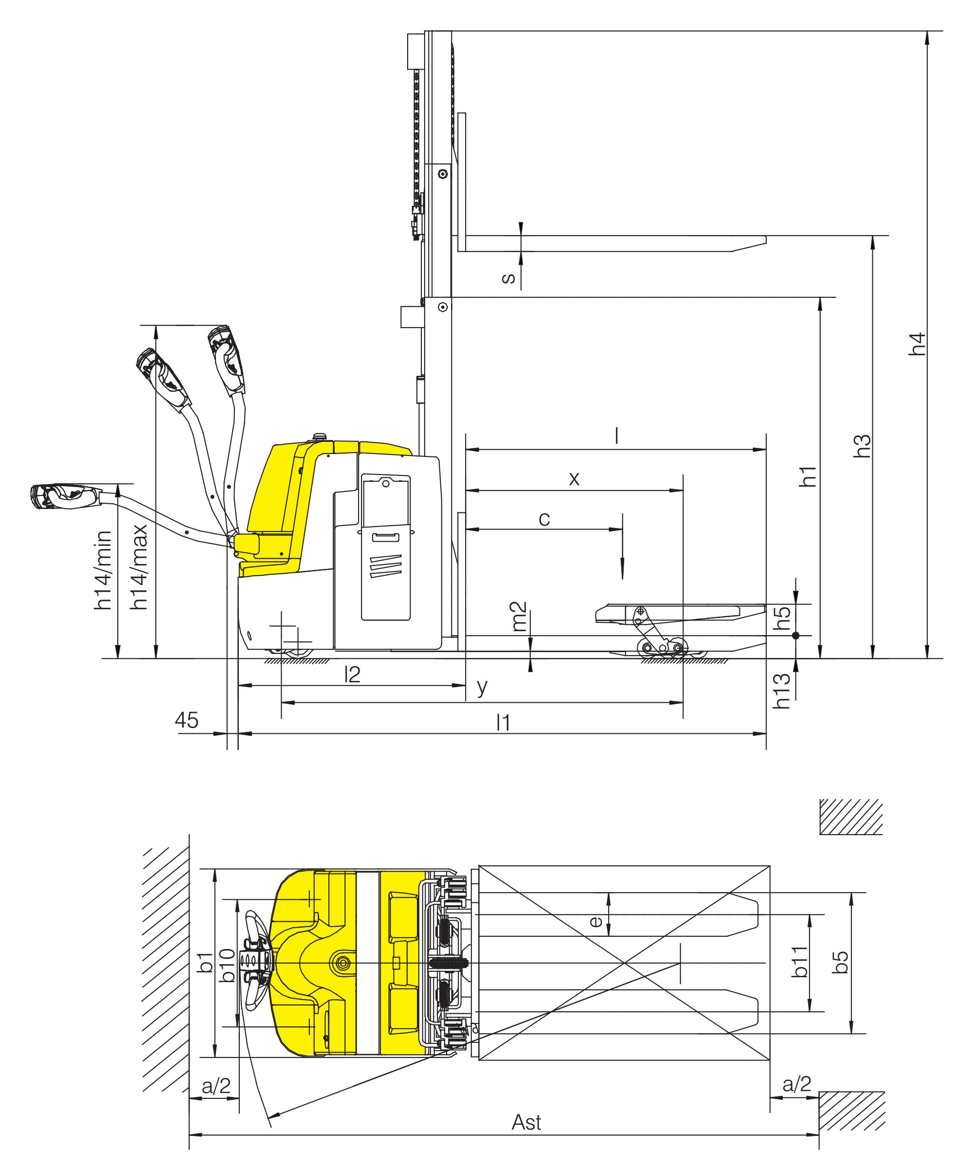 Transpaleta eléctrica para dos palés EPV20-I/EPV20LD-I de 2000 kg, imagen 4