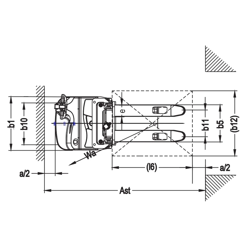 Apilador eléctrico de doble palé EVV15-I, vista 3