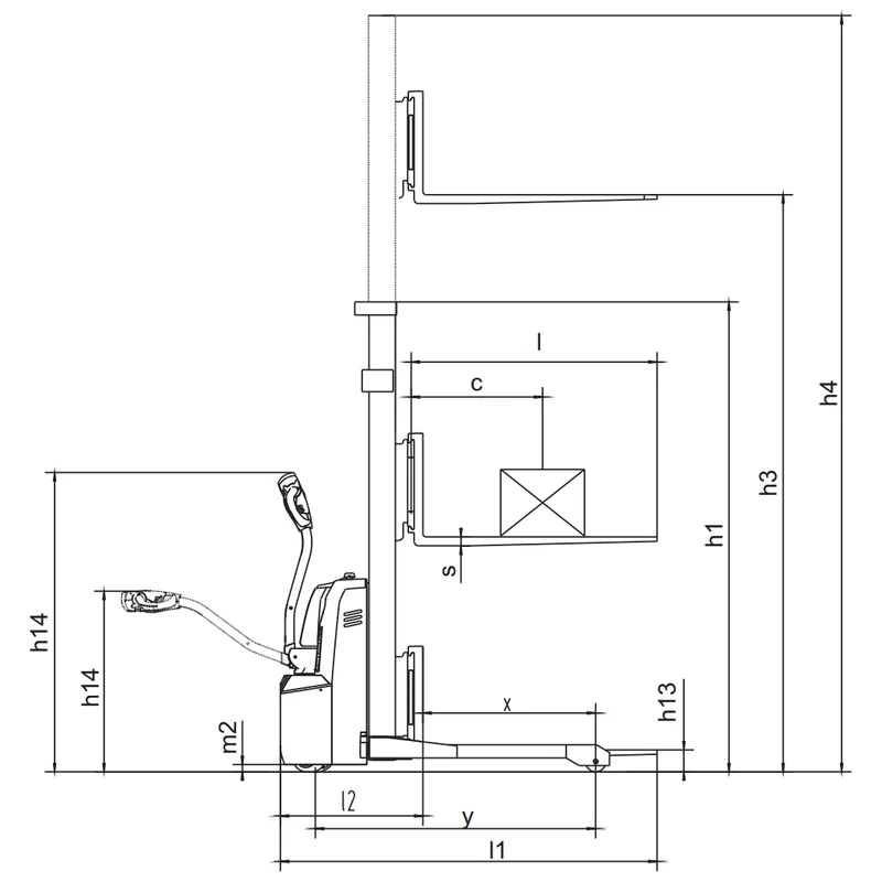 Apilador eléctrico con patas envolventes EVV10B-PV, EVV12B-PV y EVV15B-PV, imagen 2