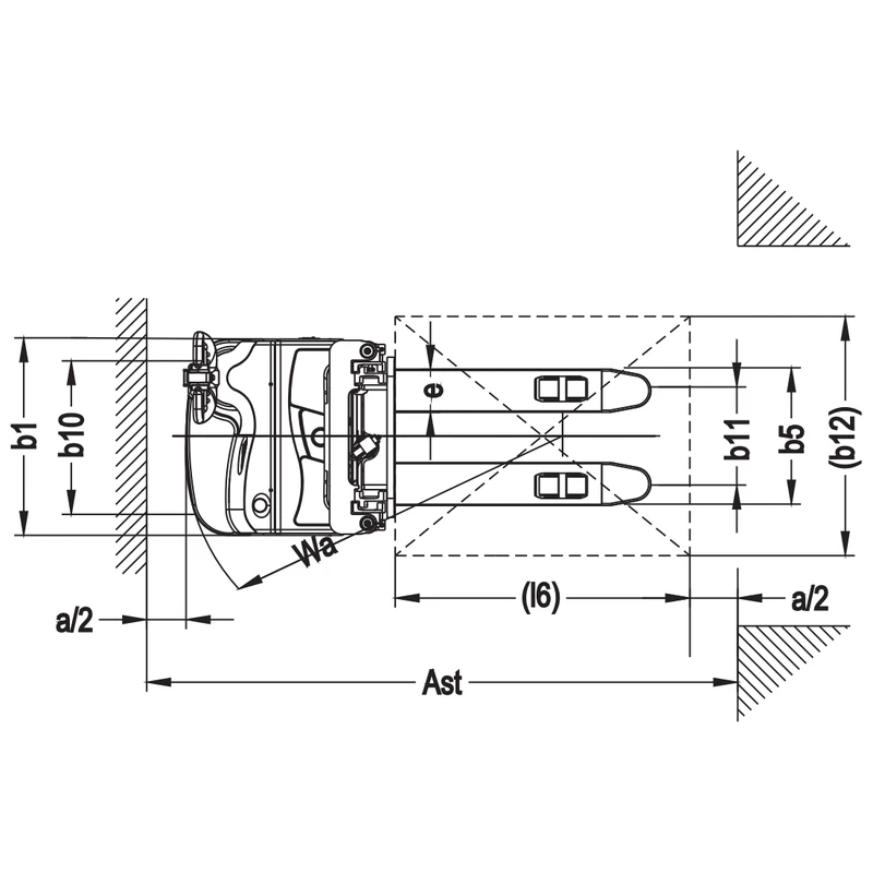 Apilador eléctrico con operador acompañante EVV10, EVV12 y EVV15, vista 4