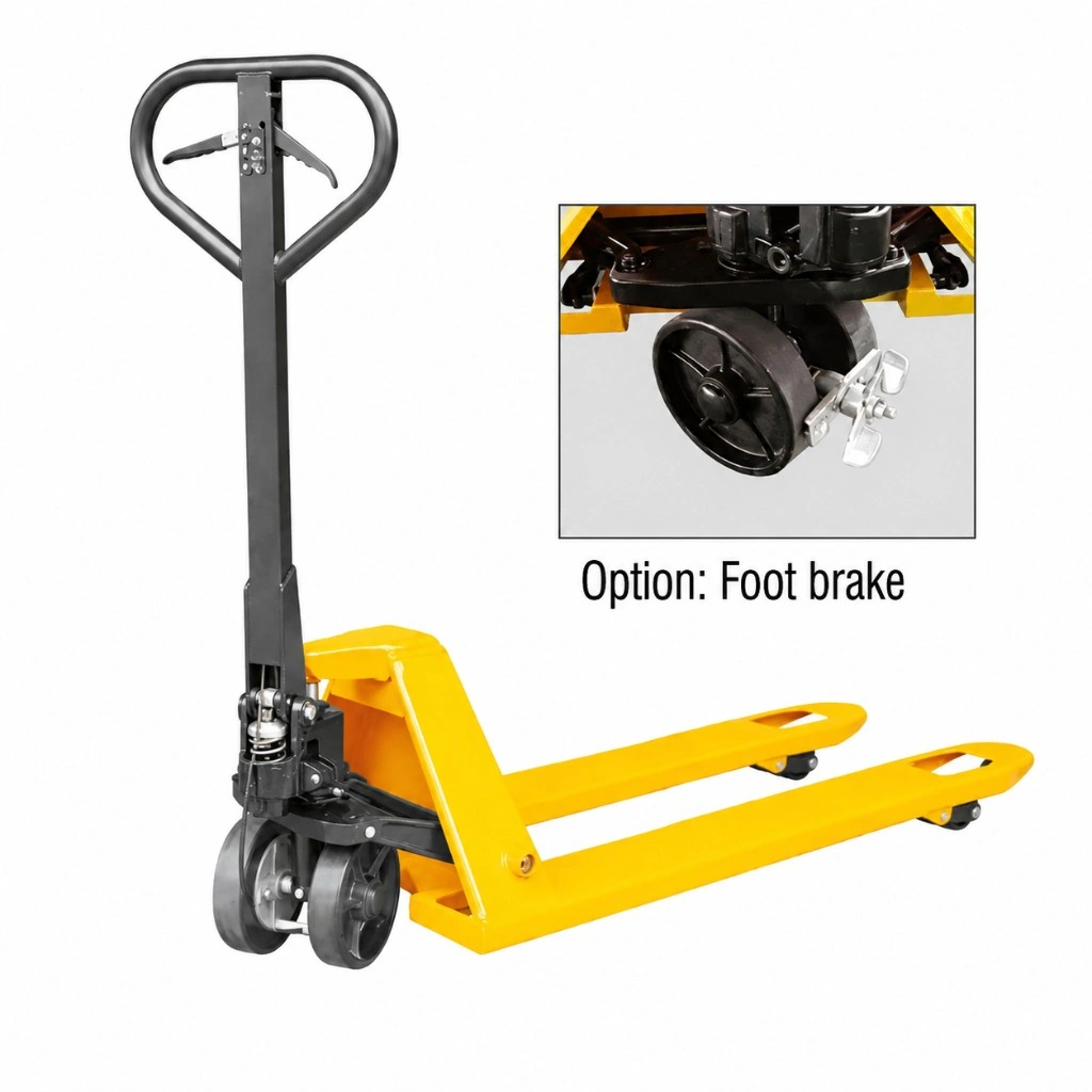 Transpaleta manual con freno (RPV2500K) de 2500 kg