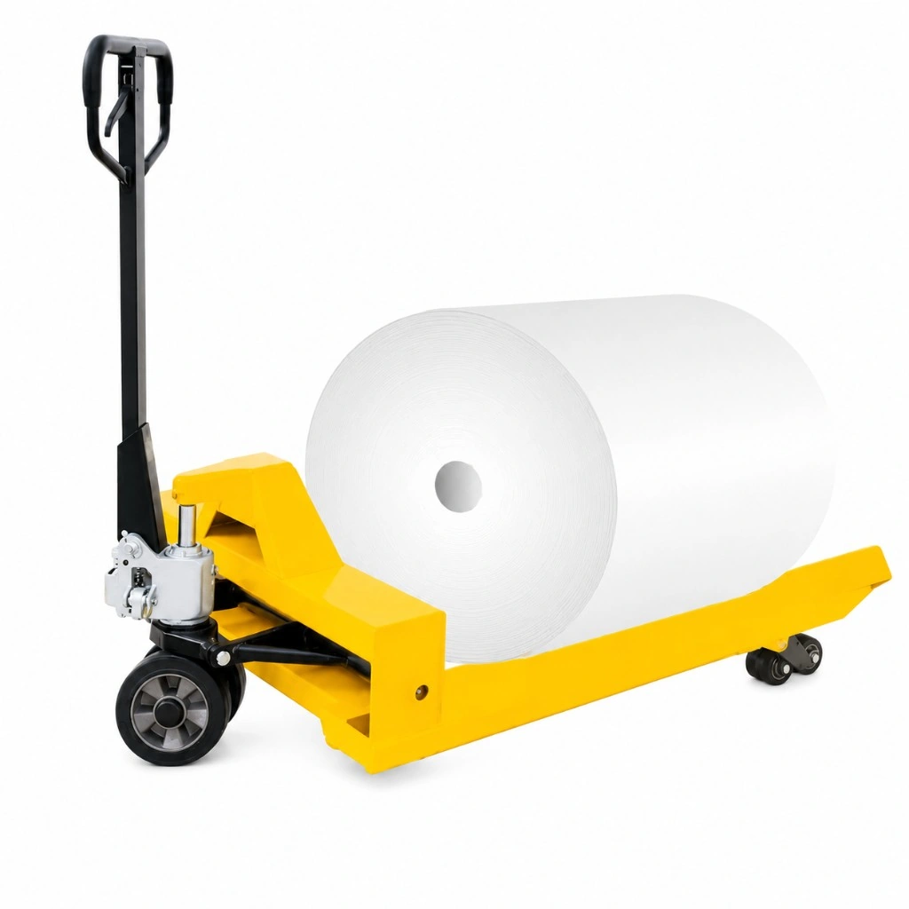 Transpaleta manual portabobinas (RPV1000PN) de 1000 kg