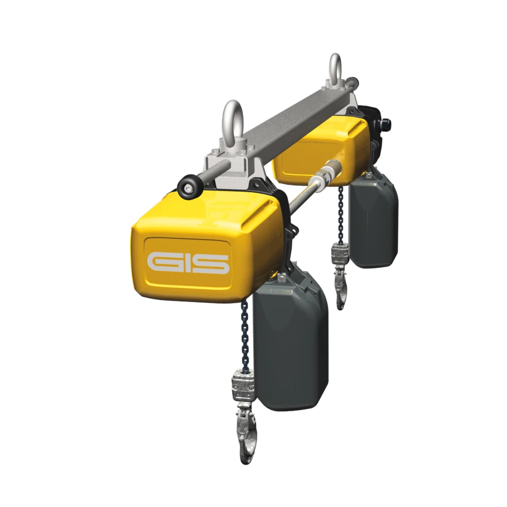Polipastos eléctricos de cadena GIS GPS para elevación sincronizada de cargas largas, 500–5000 kg