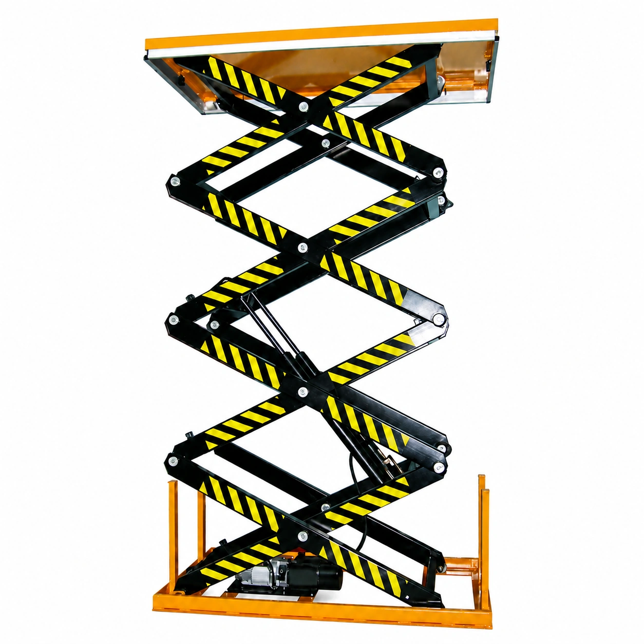 Mesa elevadora de tijera cuádruple de 400 a 2000 kg