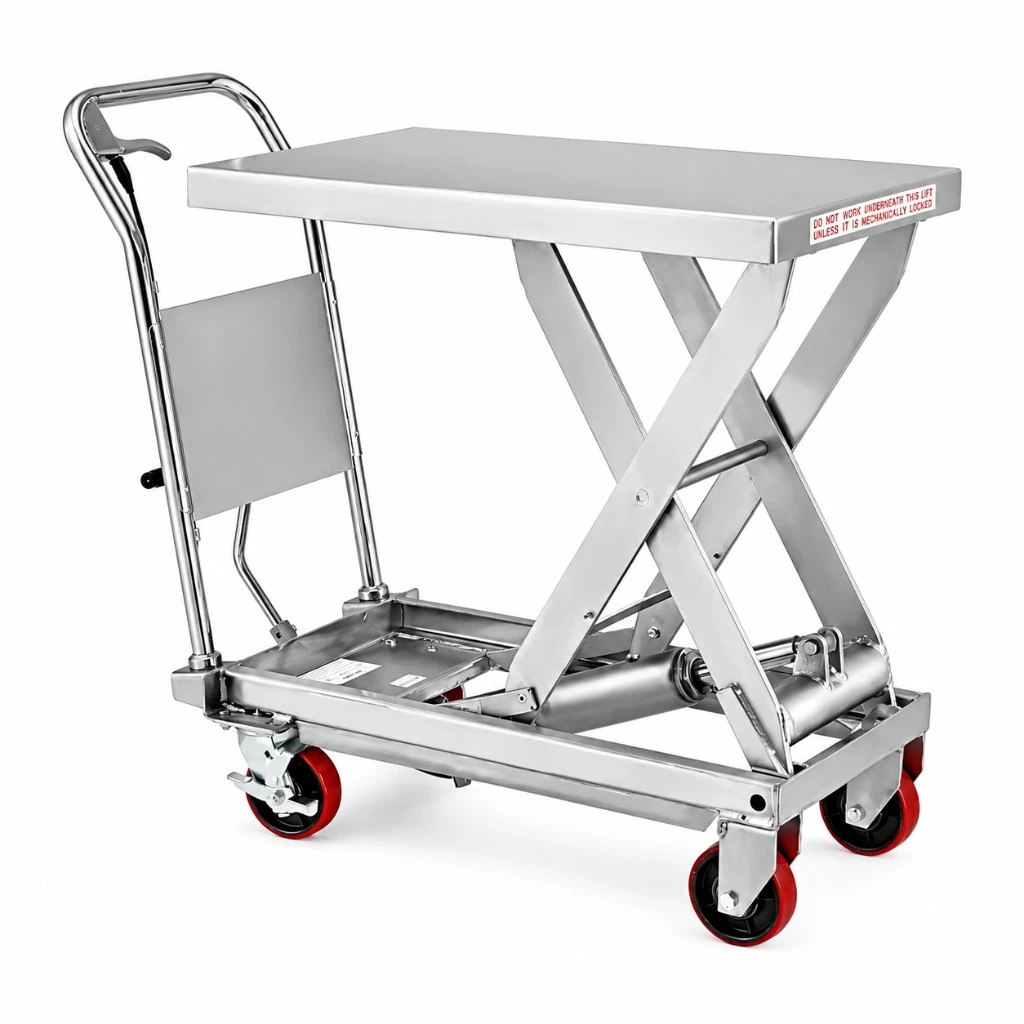 Mesa elevadora móvil de acero inoxidable (MPS300S) de 300 kg