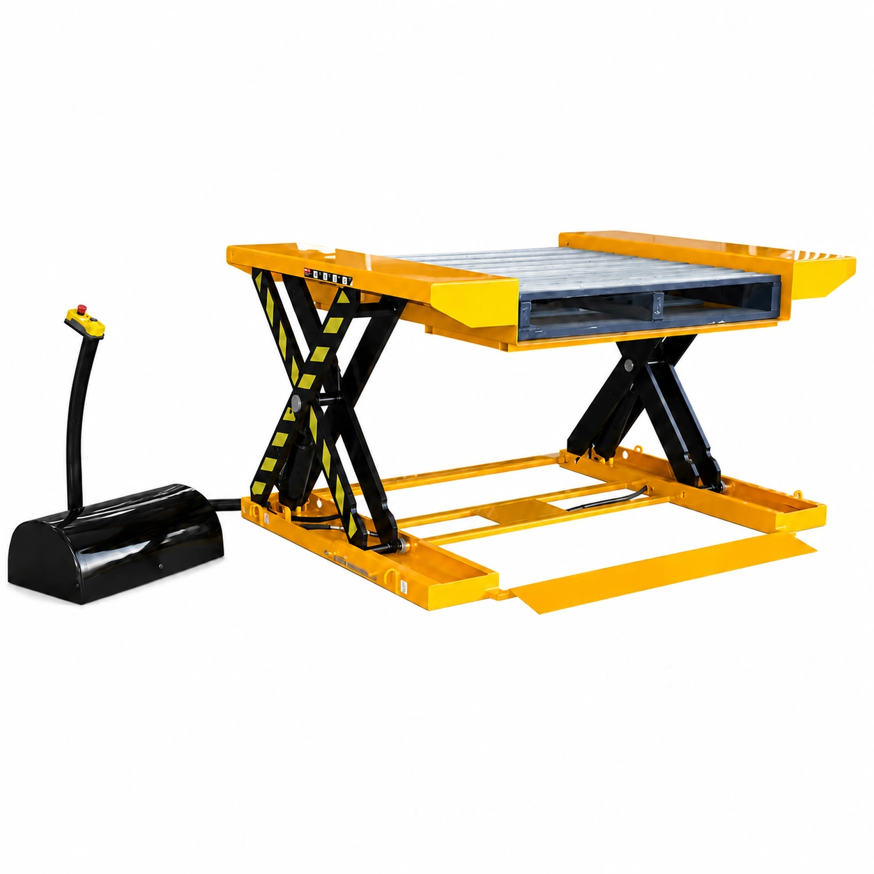 Mesa elevadora de perfil ultrabajo con rampa, 500-1500 kg