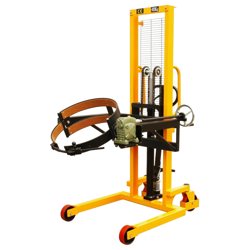 Apilador manual para elevación y volteo de bidones (RVB40B), 400 kg, 1350 mm