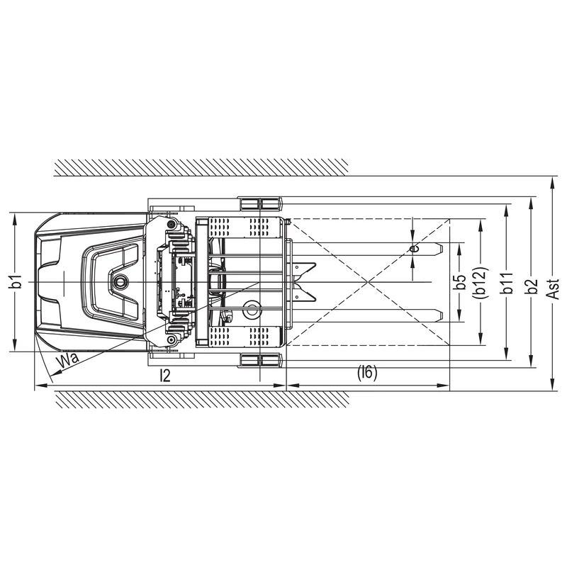 Preparador eléctrico de pedidos VKV15 con plataforma elevable, vista 5
