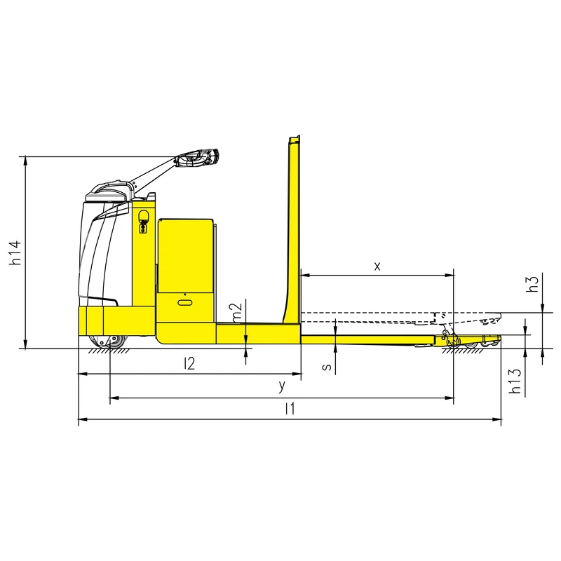 Preparador de pedidos con conductor a bordo central NKV30-P, tercera vista