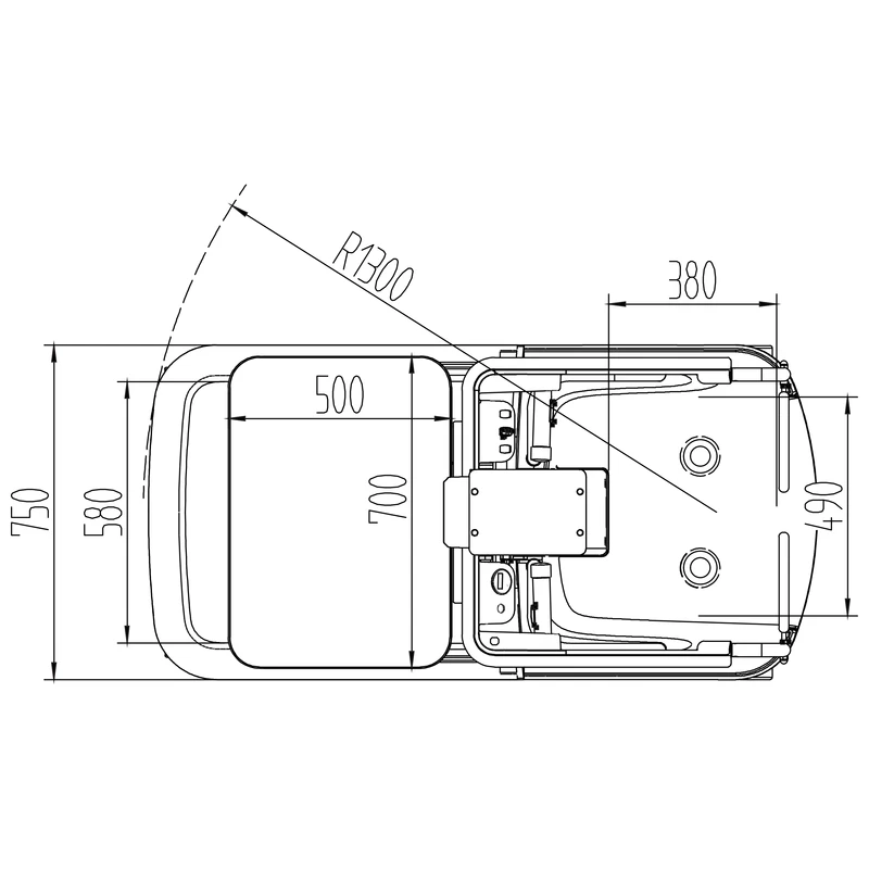Mini recogepedidos eléctrico MKV de 90-150 kg, vista 5
