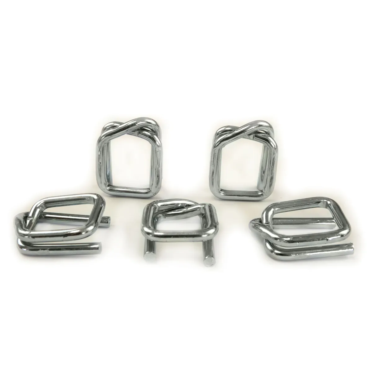 Cierres galvanizados para fleje de poliéster (BUCKLES-25G) de 25 mm