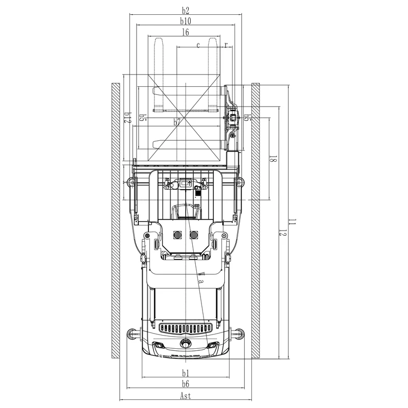 Carretilla para pasillos muy estrechos con cabina elevable REV15TS, imagen 7