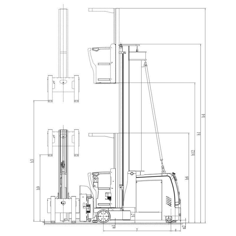 Carretilla para pasillos muy estrechos con cabina elevable REV15TS, imagen 8