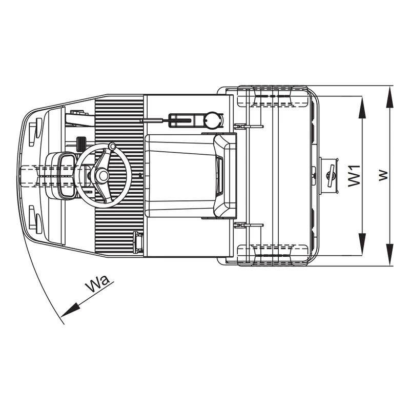 Tractor de arrastre eléctrico VEV para manipulación de materiales
