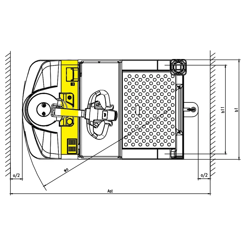 Tractor de arrastre eléctrico VEV45ST para almacenes