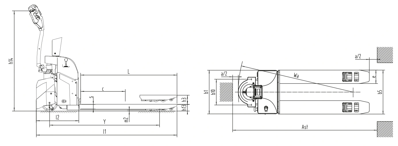 Transpaleta eléctrica pesadora CBD15W-EC/CBD20W-EC, imagen 2